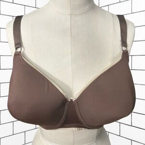 Chantelle Memory Foam T-Shirt Underwire Bra Full Coverage Wide Bands 36 DDD/E